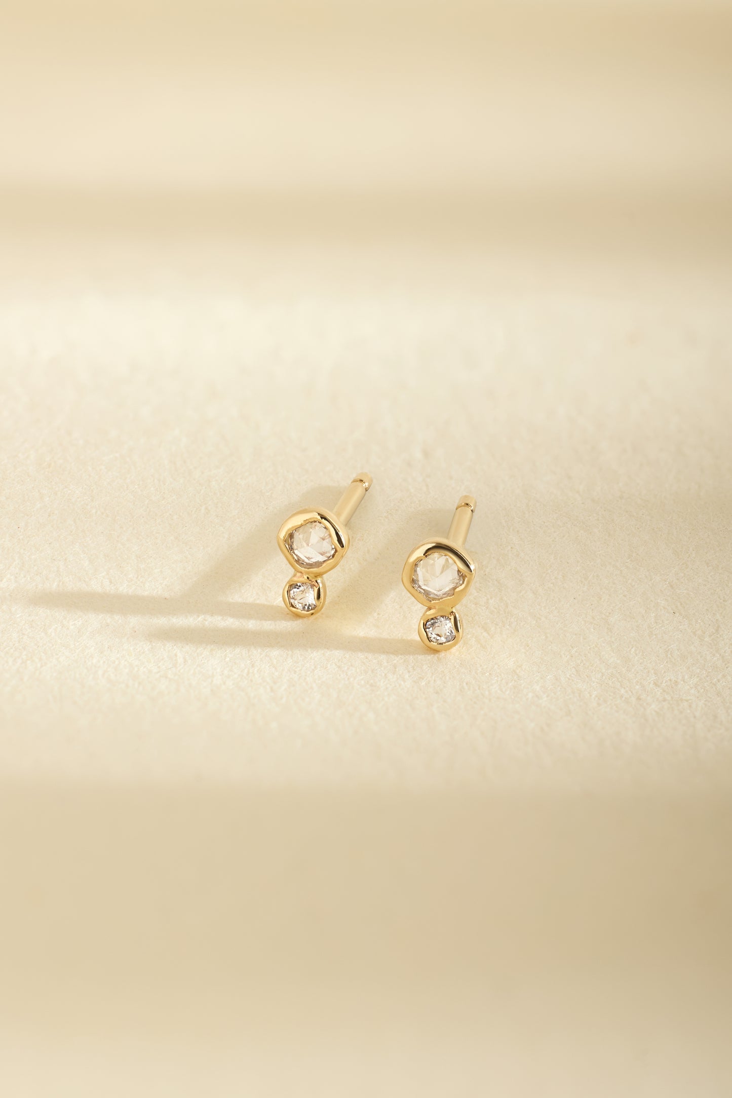 Marie White Sapphire and Topaz Earrings