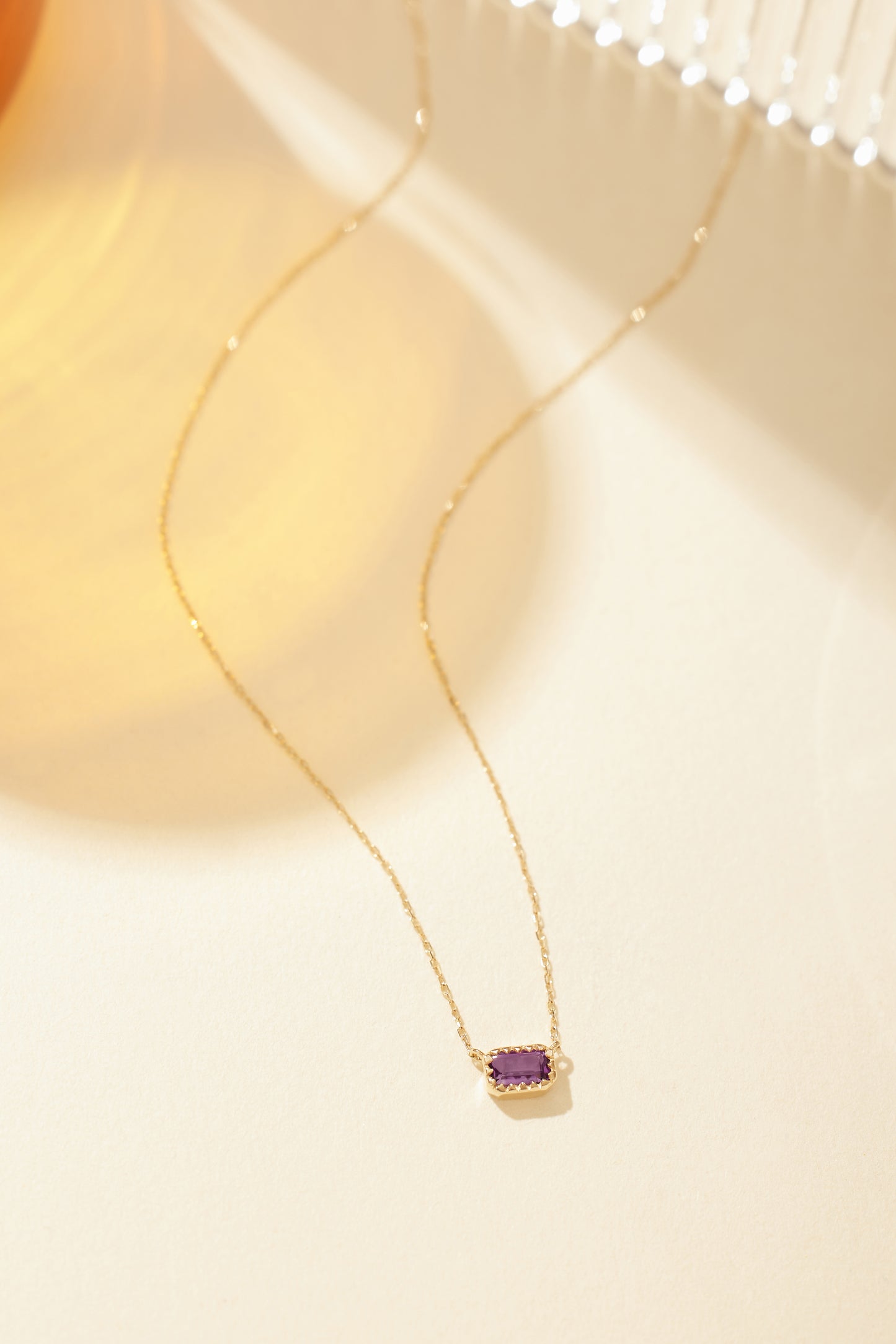 Candy Bar Amethyst Necklace