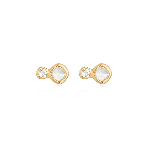 Marie White Sapphire and Topaz Earrings