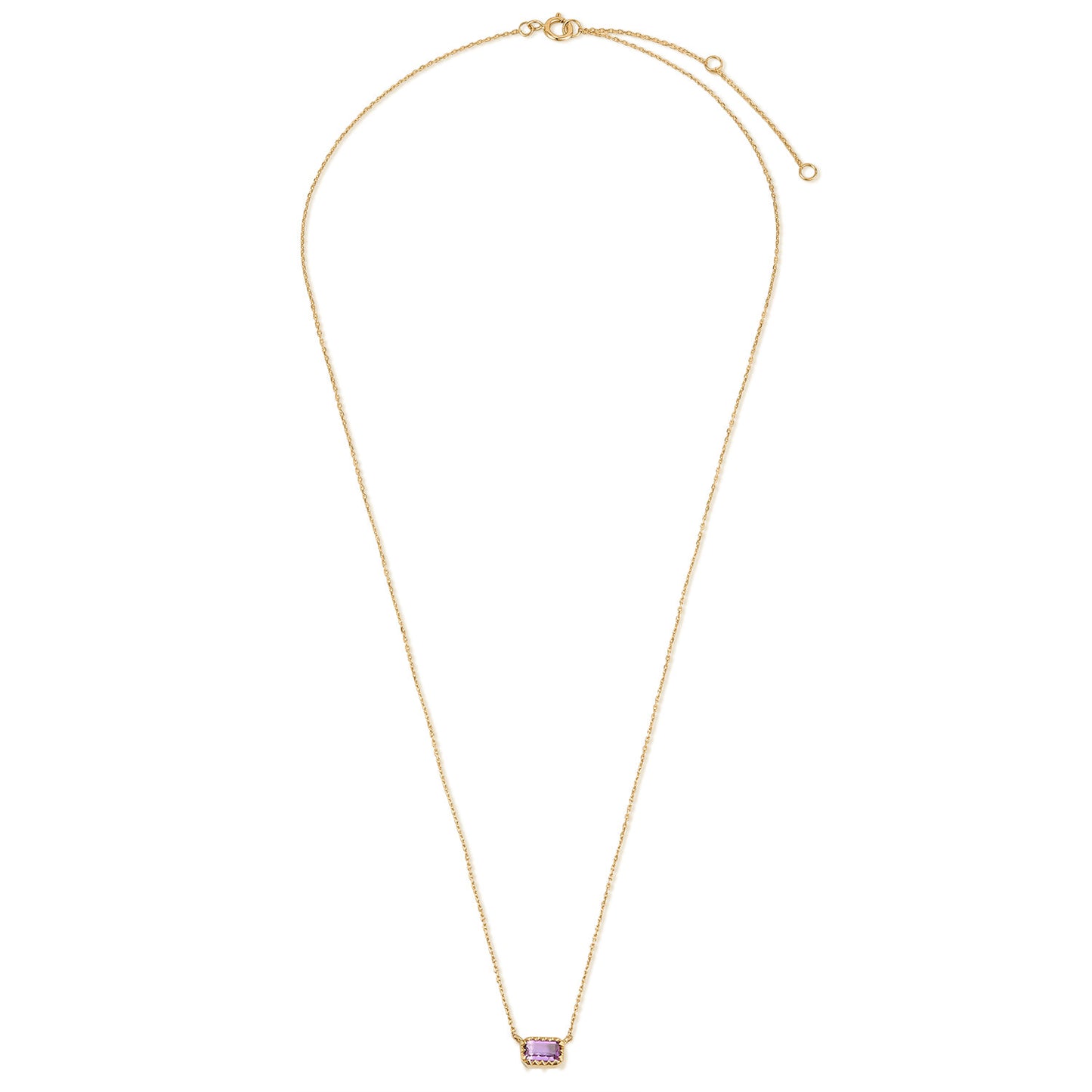 Candy Bar Amethyst Necklace