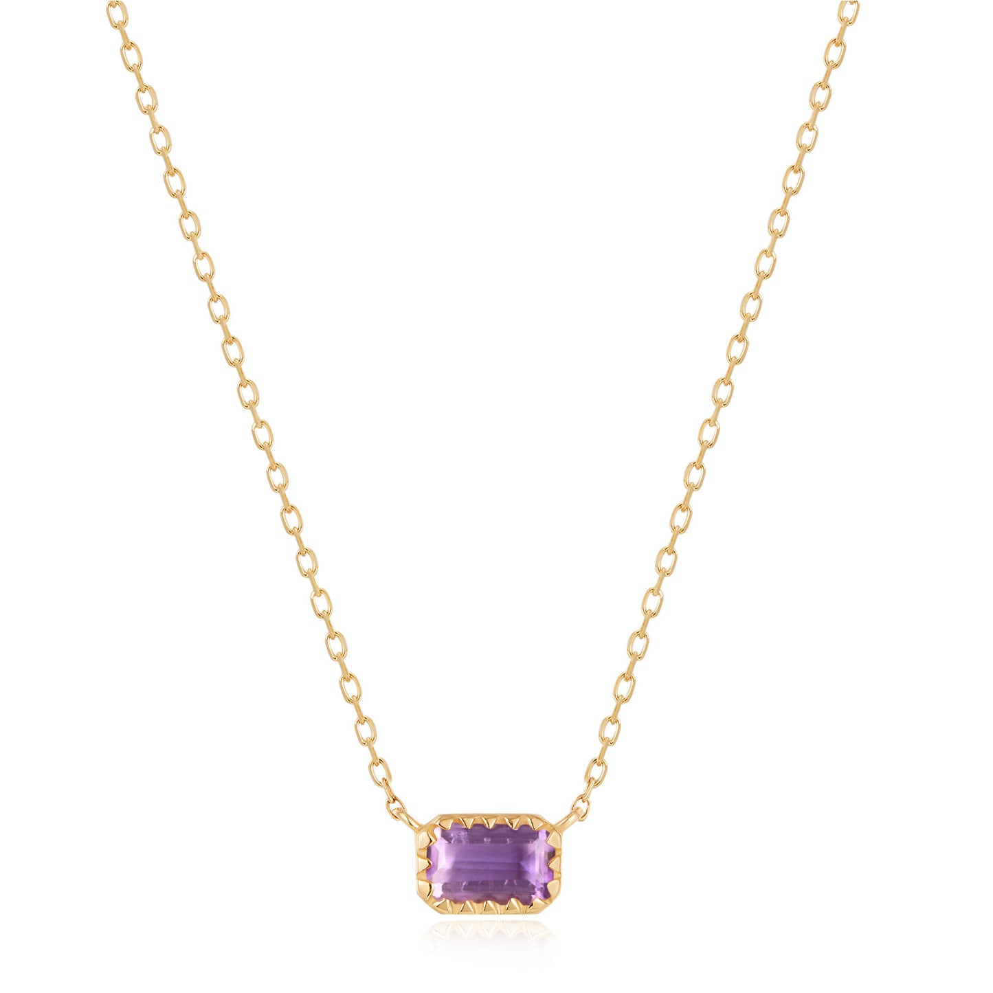 Candy Bar Amethyst Necklace