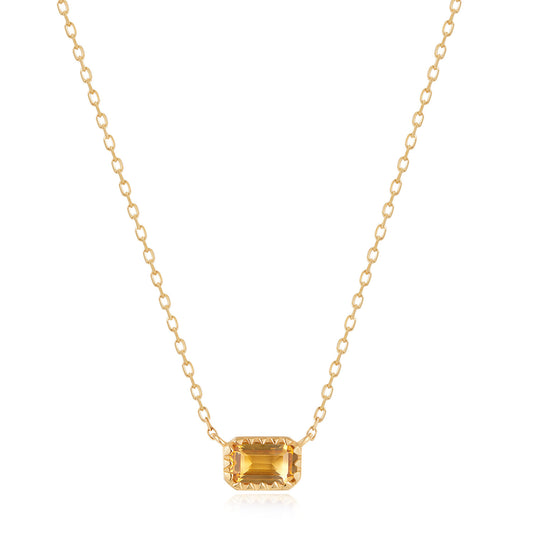 Candy Bar Citrine Necklace